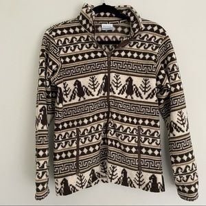 Columbia tribal fleece sweater southwest zip up